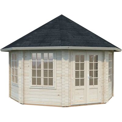 Palmako Pavillon Hanna - achteckig, 14,1 m², natur - Pavillon Palmako Pavillon Hanna - achteckig, 14,1 m², natur - Pavillon