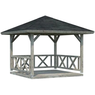 Palmako Betty Garten Pavillon - Garten Pavillon, Grau, 368x368 cm Palmako Betty Garten Pavillon - Garten Pavillon, Grau, 368x368 cm