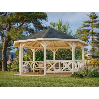 Palmako Betty Holz-Gartenpavillon - 18 m², Achteckig, Transparent Palmako Betty Holz-Gartenpavillon - 18 m², Achteckig, Transparent