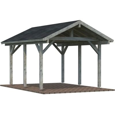 PALMAKO Robert Carport - 11,7m² - hellgrau - Carport PALMAKO Robert Carport - 11,7m² - hellgrau - Carport