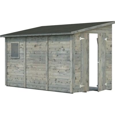 Palmako Mia Gerätehaus - Pultdach, grau, 5,4 m² Palmako Mia Gerätehaus - Pultdach, grau, 5,4 m²