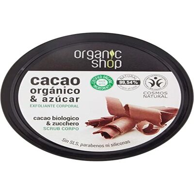 Organic Shop Exfoliante Corporal de Cacao y Azúcar Belga Orgánico Organic Shop Exfoliante Corporal de Cacao y Azúcar Belga Orgánico