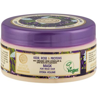 Maschera per capelli Natura Siberica per capelli deboli - Idrolato di pino siberiano & proteine Maschera per capelli Natura Siberica per capelli deboli - Idrolato di pino siberiano & proteine