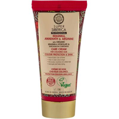 Natura Siberica Krasnika, Amaranth & Arginine, Pflegecreme für coloriertes Haar Natura Siberica Krasnika, Amaranth & Arginine, Pflegecreme für coloriertes Haar
