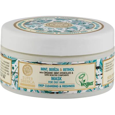 Natura Siberica Menta, Betulla & Retinol Maschera Capelli - Maschera Natura Siberica Menta, Betulla & Retinol Maschera Capelli - Maschera