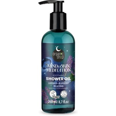 Organické sprchové oleje Mind & Skin Meditace Uklidňující - Citlivá pokožka Organické sprchové oleje Mind & Skin Meditace Uklidňující - Citlivá pokožka