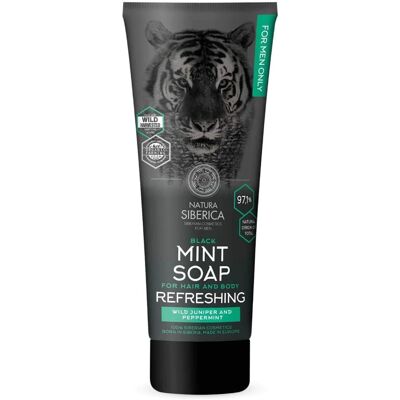 Natura Siberica Mint & Siberian Black Soap - 200ml Hair & Body Cleanser Natura Siberica Mint & Siberian Black Soap - 200ml Hair & Body Cleanser