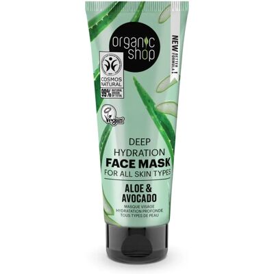 Organic Shop Aloe Hydraterende Gezichtsmaske - 75ml Organic Shop Aloe Hydraterende Gezichtsmaske - 75ml