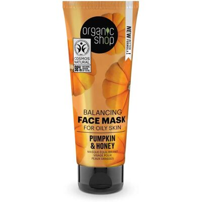 Maschera viso alla zucca Organic Shop per pelle grassa - 75ml Maschera viso alla zucca Organic Shop per pelle grassa - 75ml