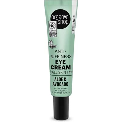 Organic Shop Crème pour les yeux à l'aloe et avocat Organic Shop Crème pour les yeux à l'aloe et avocat