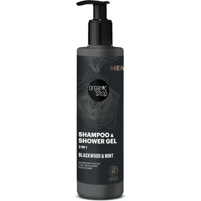 Organic Shop Herren Blackwood & Minze 2-in-1 Shampoo & Duschgel Organic Shop Herren Blackwood & Minze 2-in-1 Shampoo & Duschgel