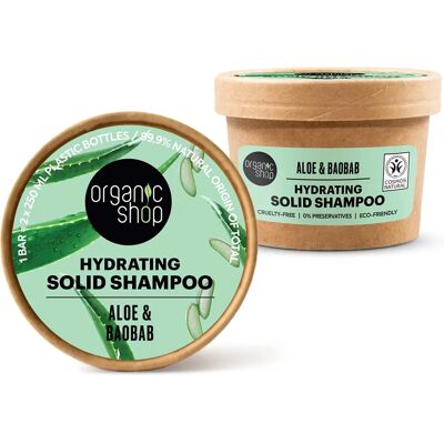 ORGANIC SHOP Aloe & Baobab Hydratační Pevné Šampon - Pevné Šampon ORGANIC SHOP Aloe & Baobab Hydratační Pevné Šampon - Pevné Šampon