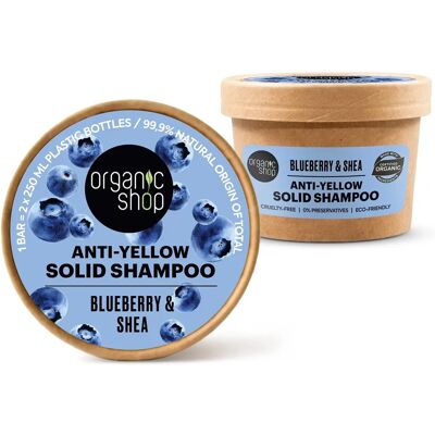 Organic Shop Myrtille & Shea Shampooing Solide Anti-Jaune Organic Shop Myrtille & Shea Shampooing Solide Anti-Jaune