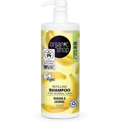 Champú rellenador Organic Shop Banana y Jazmín - Cuidado del cabello Champú rellenador Organic Shop Banana y Jazmín - Cuidado del cabello