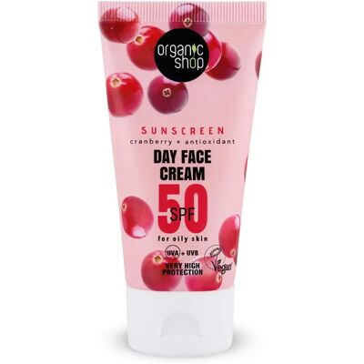 Organic Shop Cranberry Tagescreme SPF 50 Organic Shop Cranberry Tagescreme SPF 50
