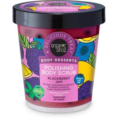 Organic Shop Blackberry Jam Body Scrub - Body Exfoliant Organic Shop Blackberry Jam Body Scrub - Body Exfoliant