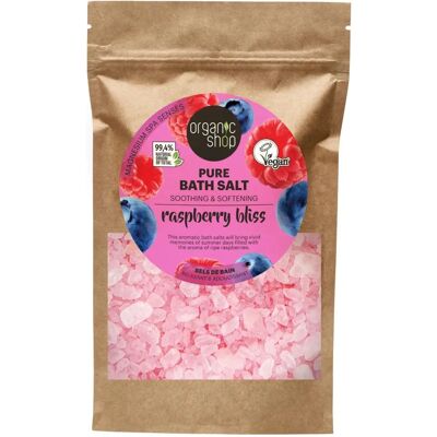 Organic Shop Raspberry Bliss - Bio koupelová sůl - 500g Organic Shop Raspberry Bliss - Bio koupelová sůl - 500g