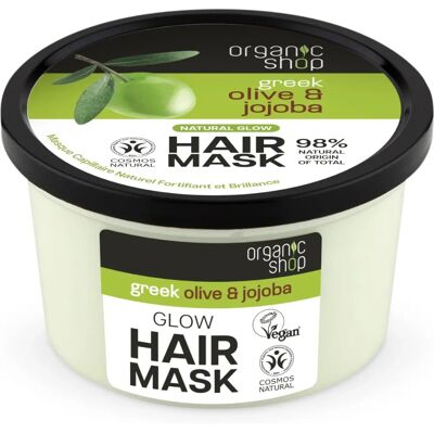 Organic Shop Kreikan Oliivi & Jojoba Hiusnaamio - Ravitsee & Suojaa Organic Shop Kreikan Oliivi & Jojoba Hiusnaamio - Ravitsee & Suojaa