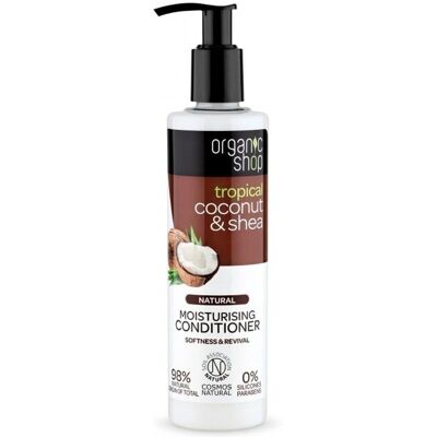 Organic Shop Tropical Coconut & Shea Moisturising Conditioner - Hair Conditioner Organic Shop Tropical Coconut & Shea Moisturising Conditioner - Hair Conditioner