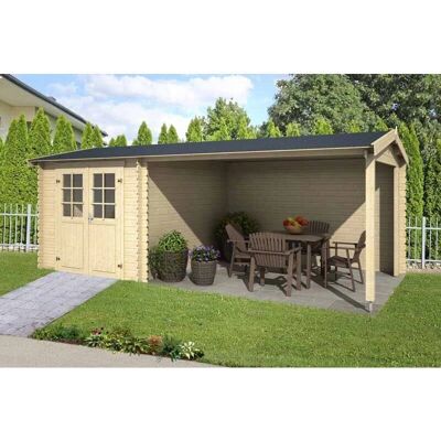Lasita Maja Ivana Garden Shed - Double Door, Nordic Spruce, 28mm Walls - Garden Shed Lasita Maja Ivana Garden Shed - Double Door, Nordic Spruce, 28mm Walls - Garden Shed