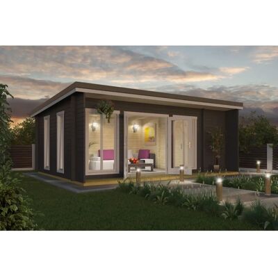 Lasita Maja Japan Gartenhaus - Nordische Fichte Chalet-Eck 44mm Lasita Maja Japan Gartenhaus - Nordische Fichte Chalet-Eck 44mm