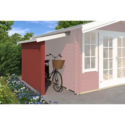 Lasita Maja Gartenhaus-Anbaudach - Schleppdach, schwedenrot, 2,68 m² Lasita Maja Gartenhaus-Anbaudach - Schleppdach, schwedenrot, 2,68 m²