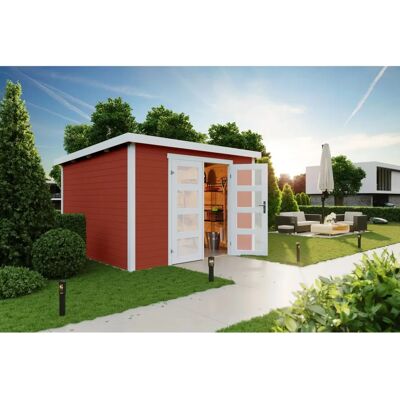 LASITA MAJA Zambezi 6 Holz-Gartenhaus - Doppeltür, Ohne Fußboden, Rot LASITA MAJA Zambezi 6 Holz-Gartenhaus - Doppeltür, Ohne Fußboden, Rot