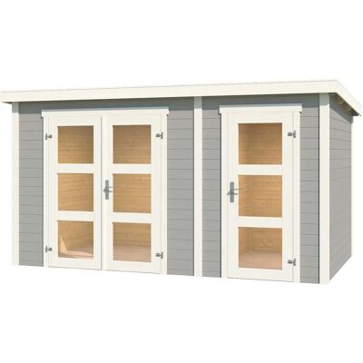 LASITA MAJA Zambesi XL Gartenhaus - 2-Raum, Lichtgrau, Holz, 400x210x259,7cm LASITA MAJA Zambesi XL Gartenhaus - 2-Raum, Lichtgrau, Holz, 400x210x259,7cm