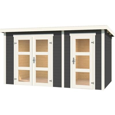 LASITA MAJA Zambesi XL Gartenhaus - 2-Raum, Holz, Grau LASITA MAJA Zambesi XL Gartenhaus - 2-Raum, Holz, Grau