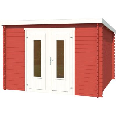 LASITA MAJA Sacramento - Holz-Gartenhaus, 28mm Wände, Doppeltür LASITA MAJA Sacramento - Holz-Gartenhaus, 28mm Wände, Doppeltür