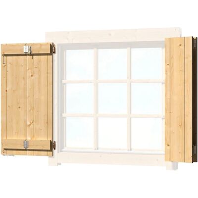 LASITA - MAJA - beige natur - 88x88x3 cm - Window shutter LASITA - MAJA - beige natur - 88x88x3 cm - Window shutter