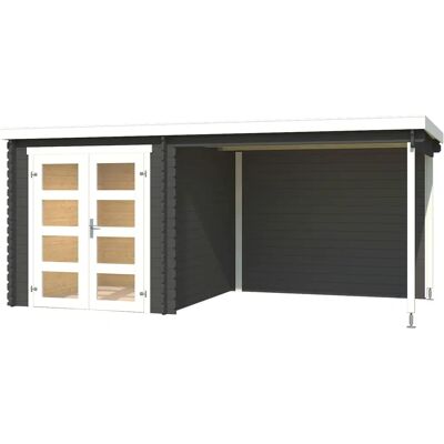 LASITA MAJA Long Beach Gartenhaus - Holz, 28mm Wände, Pultdach LASITA MAJA Long Beach Gartenhaus - Holz, 28mm Wände, Pultdach