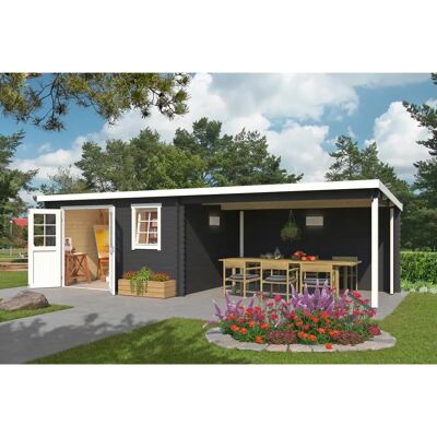 LASITA MAJA Reno - Holz-Gartenhaus mit Anbau - Gartenhaus LASITA MAJA Reno - Holz-Gartenhaus mit Anbau - Gartenhaus