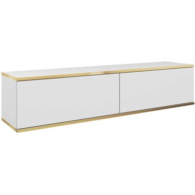 AKL FURNITURE - RTV135 - Blanco - 135x32x30 TV Stand AKL FURNITURE - RTV135 - Blanco - 135x32x30 TV Stand