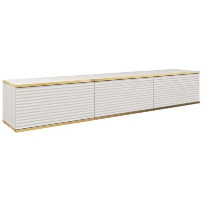 Mueble de TV AKL - Acabado en oro - 175x32x30cm - Soporte de TV Mueble de TV AKL - Acabado en oro - 175x32x30cm - Soporte de TV