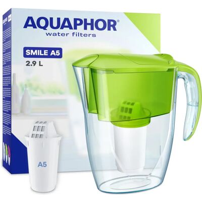 Pichet filtrant d'eau vert citron Aquaphor - Cartouche A5 - Pichet filtrant Pichet filtrant d'eau vert citron Aquaphor - Cartouche A5 - Pichet filtrant
