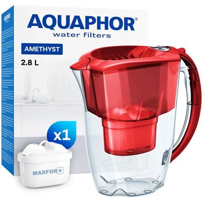 AQUAPHOR Amethyst Vattenfilterkanna - Reducerar kalk, klor och tungmetaller AQUAPHOR Amethyst Vattenfilterkanna - Reducerar kalk, klor och tungmetaller