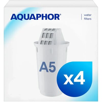 Cartouche filtrante Aquaphor A5 - Pack 3+1, 350L Cartouche filtrante Aquaphor A5 - Pack 3+1, 350L