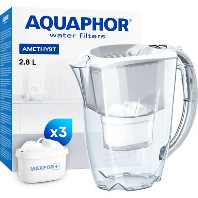 AQUAPHOR Amethyst Wasserfilter-Kanne - 2,8L Weiß AQUAPHOR Amethyst Wasserfilter-Kanne - 2,8L Weiß