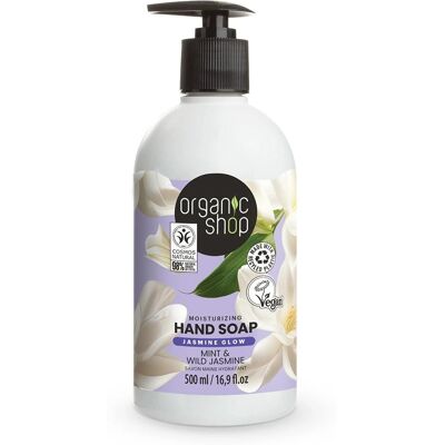 Organic Shop Jasmin Menthol Handseife - Natürlich, Feuchtigkeitsfördernd & Erfrischend Organic Shop Jasmin Menthol Handseife - Natürlich, Feuchtigkeitsfördernd & Erfrischend