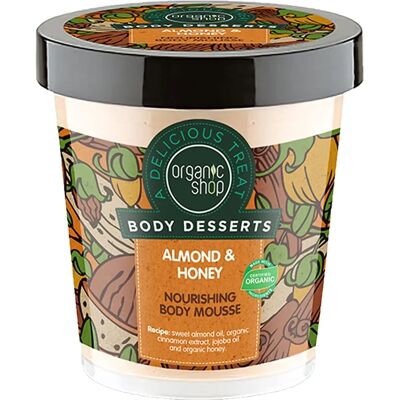 Organic Shop Mleczko do ciała Migdał i Miód - Odżywcze i Nawilżające - 450ml Organic Shop Mleczko do ciała Migdał i Miód - Odżywcze i Nawilżające - 450ml