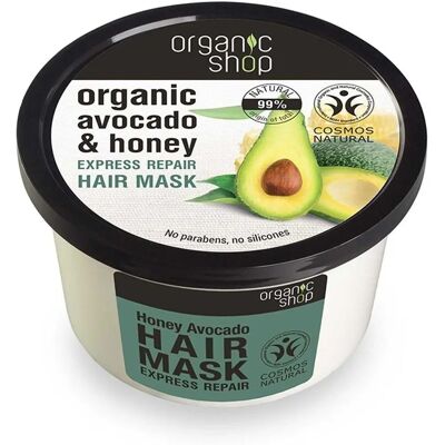 Organic Shop Avocado Honey Hair Mask - 250ml - Hair Mask Organic Shop Avocado Honey Hair Mask - 250ml - Hair Mask