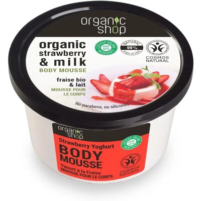 Organic Shop Strawberry & Milk Body Mousse - Body Type Organic Shop Strawberry & Milk Body Mousse - Body Type
