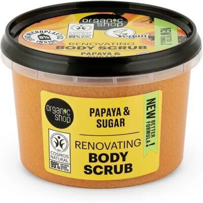 Organic Shop Organic Papaya & Sugar Body Scrub - Body Scrub Organic Shop Organic Papaya & Sugar Body Scrub - Body Scrub