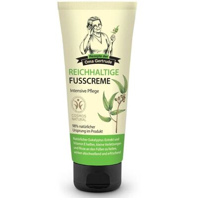 Crema de pies orgánica Oma Gertrude - Cuidado intensivo 75ml Crema de pies orgánica Oma Gertrude - Cuidado intensivo 75ml
