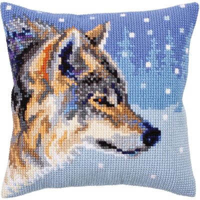 ART CdA Animaux d'Hiver Coussin de Point de Croix - Coussin de point de croix ART CdA Animaux d'Hiver Coussin de Point de Croix - Coussin de point de croix