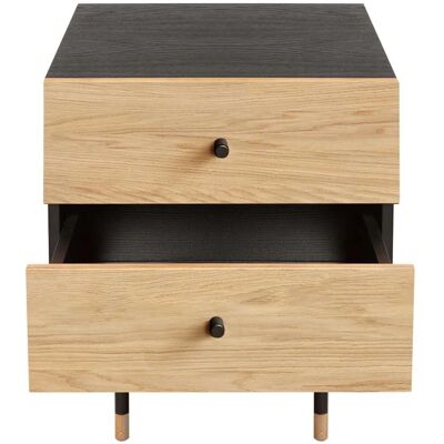 WOODMAN Jugend Nachtkommode - FSC-zertifizierter Holz, Skandinavisches Design WOODMAN Jugend Nachtkommode - FSC-zertifizierter Holz, Skandinavisches Design