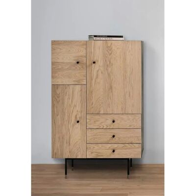WOODMAN Daniel Highboard - Skandinavisches Design - 90x42x140 cm WOODMAN Daniel Highboard - Skandinavisches Design - 90x42x140 cm