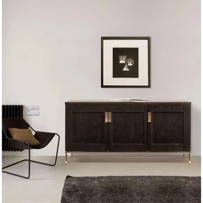 WOODMAN Parlan Dunkelbraun Skandinavischer Stil Sideboard - Sideboard WOODMAN Parlan Dunkelbraun Skandinavischer Stil Sideboard - Sideboard