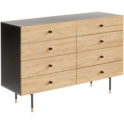 WOODMAN Jugend Eiche Schwarz Sideboard - Stauraummöbel WOODMAN Jugend Eiche Schwarz Sideboard - Stauraummöbel